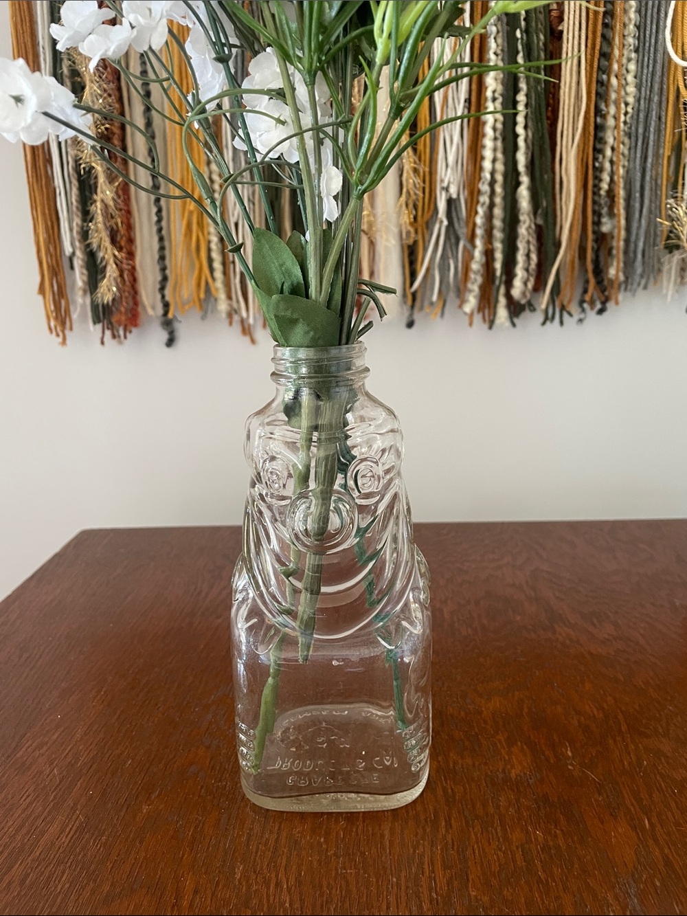 Vintage glass grapette clown bottle 40โs and 50โs